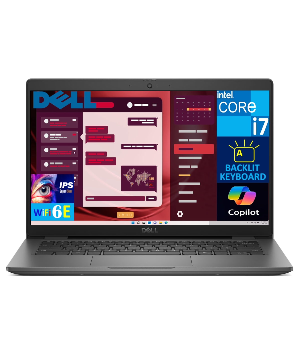 Dell Latitude 3450 Business Laptop 14.0" Ips Fhd Display (Intel i7-1355U, 16GB DDR5, 4TB PCIe Ssd, Intel Iris Xe, Webcam, Bluetooth 5.3, Win 11 P
