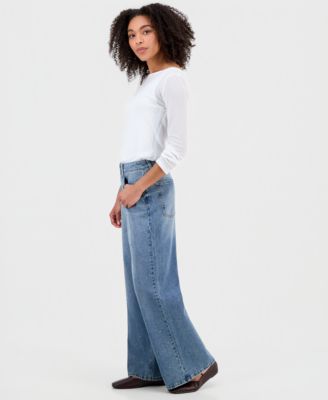 Women's Studded Wide-Leg Jeans, Macy's Exclusive