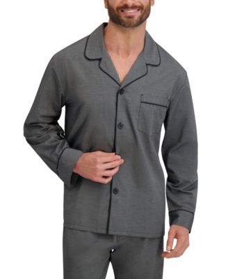 Men's Woven Button Down Pajama Sleep Set