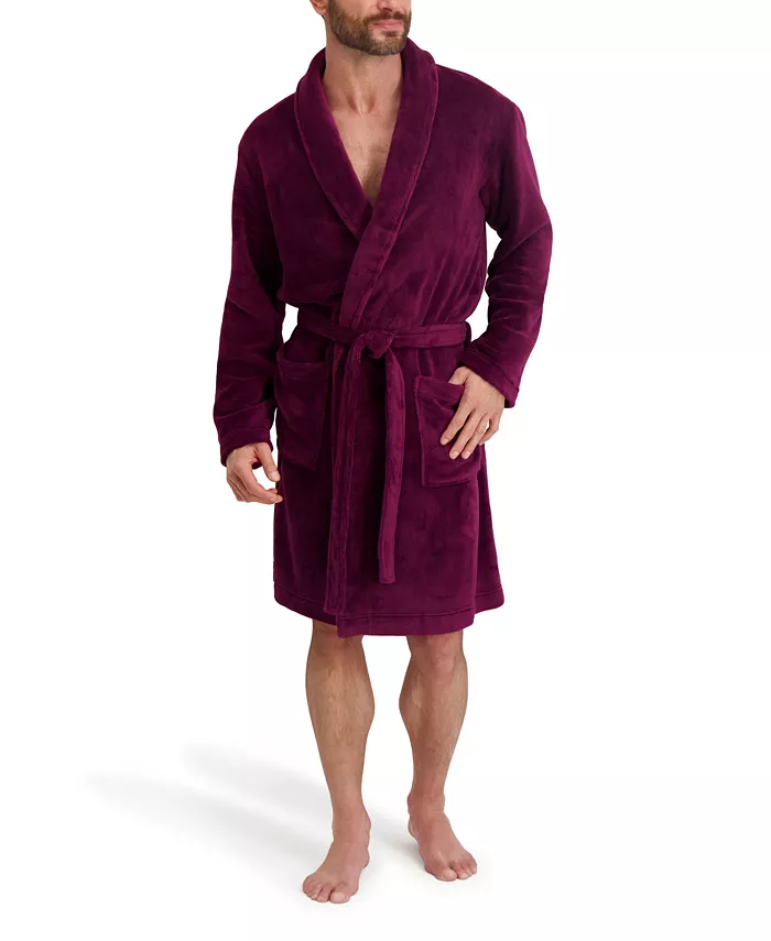 Men's Adjustable Plush Robe - thumbnail 6