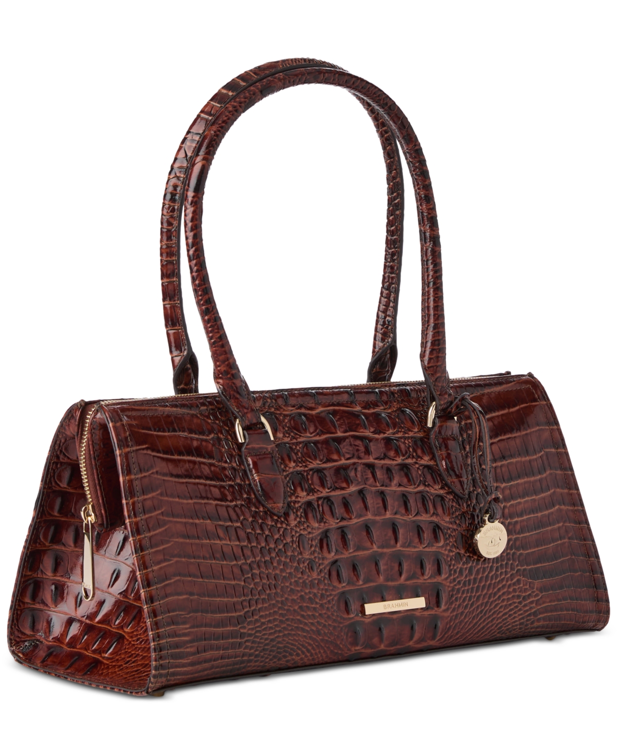 Brahmin Sophia Large Melbourne Satchel In Brown