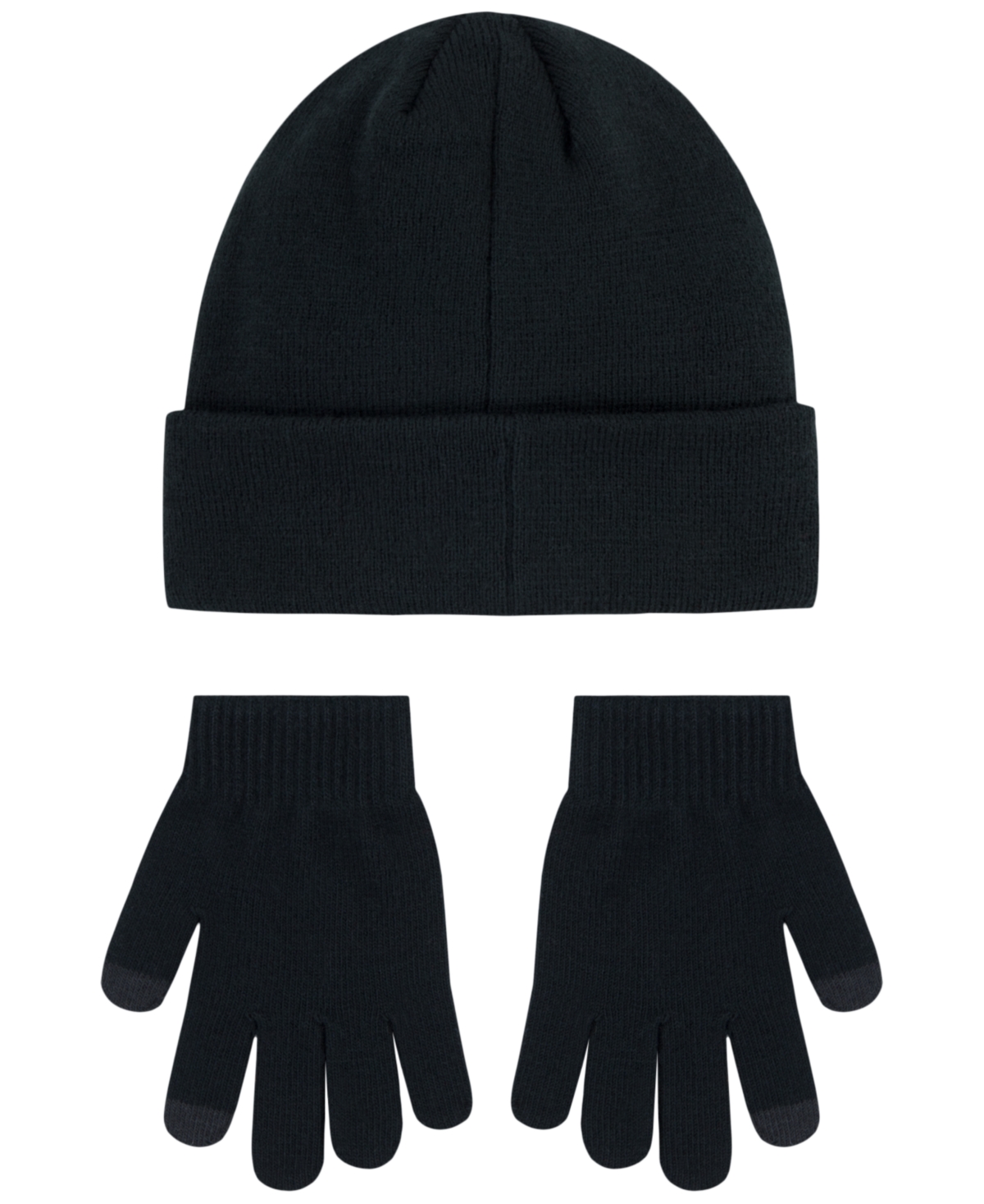Jordan Big Kids 2-piece Beanie And Gloves Set In Black