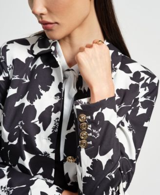 Women's Single Breasted Sateen Jacket