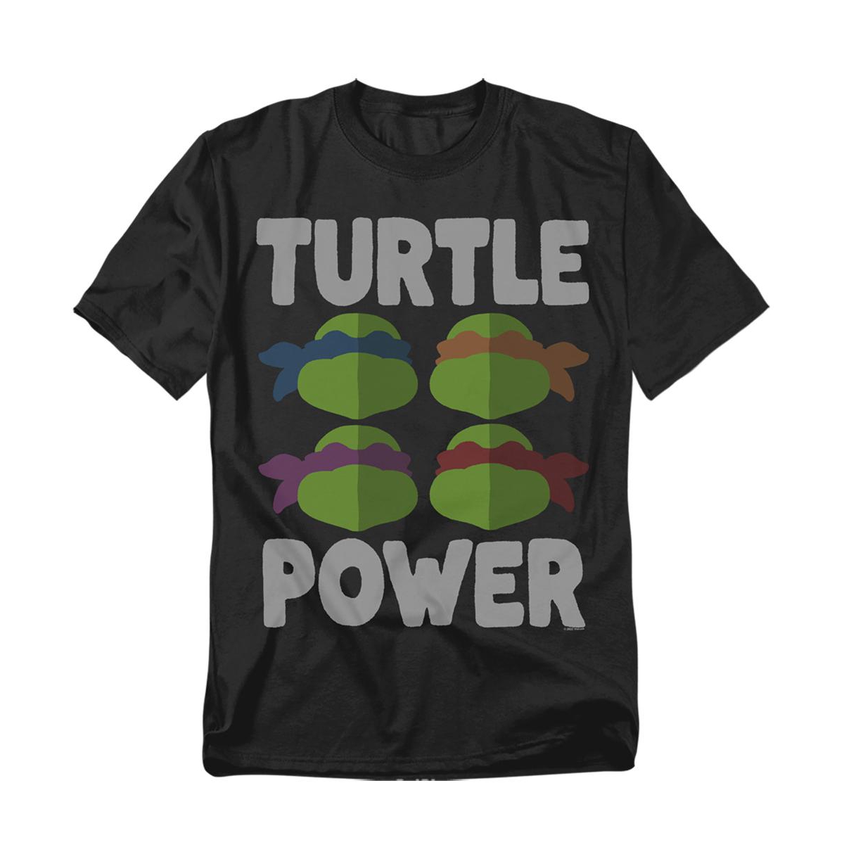 Men's Tmnt Turtle Power Faces T-Shirt - Black