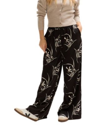 Women's Lillibet Wide Leg Large Floral Print Trouser