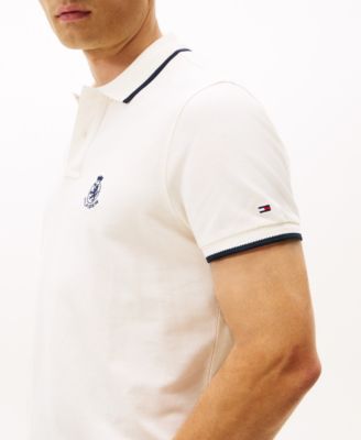 Men's Seasonal Embroidered Crest Regular Fit Tipped Polo Shirt