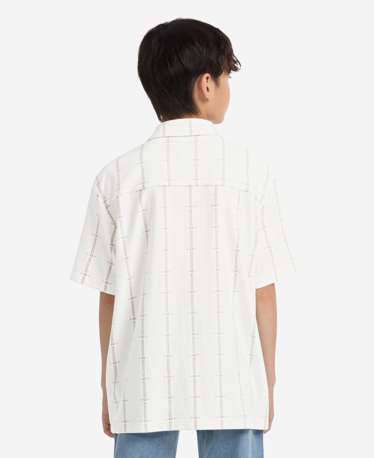 Abercrombie Boys Short Sleeve Knit Top In White