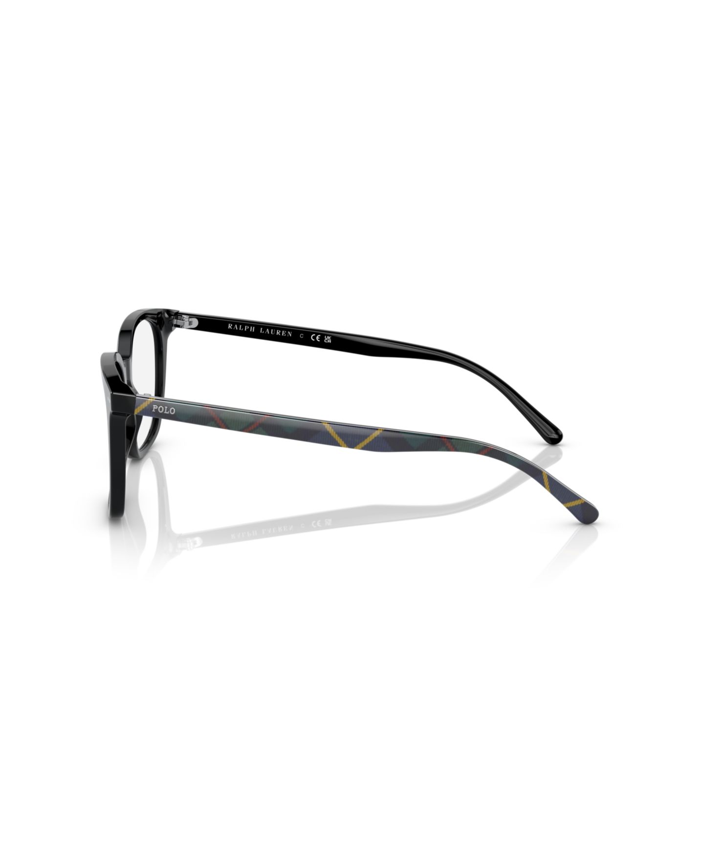 Мужские очки Polo Ralph Lauren Man Pillow Plastic PH2256 Eyeglasses, цвет: Блестящий чёрный — фото 4