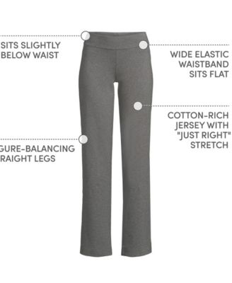 Women's Lands  End Starfish Mid-Rise Straight-Leg Pants