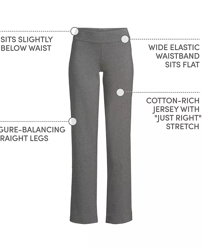Women's Lands  End Starfish Mid-Rise Straight-Leg Pants - thumbnail 8