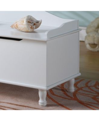 Applegate White Storage Bench Toy Chest