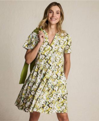 Women's Cotton Jersey Tiered Mini Dress