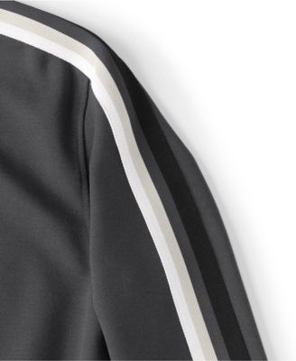 Men's Long Sleeve Knit Twill Track Full Zip