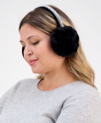 Crystal Band Faux Fur Earmuff, Macy's Exclusive