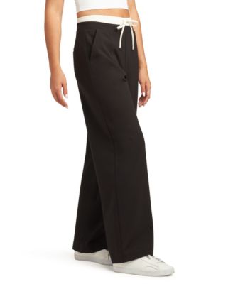 Juniors Heather High-Rise Pull-On Pants