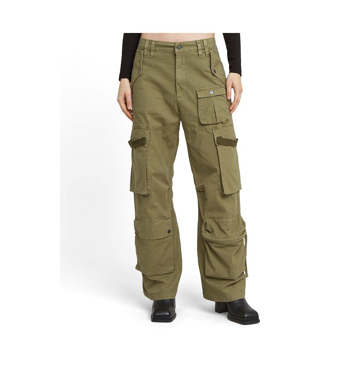 Women's Mega Cargo Pants - Ensis green gd