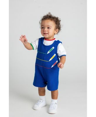 Baby Boys French Terry Shortall With Markers