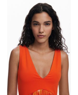 Women's Short dress with ethnic print