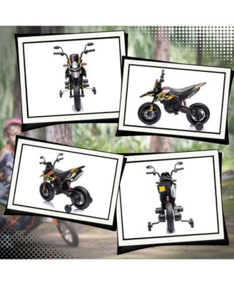 12V Aprilia Licenced Kids Motorcycle with Training Wheels,