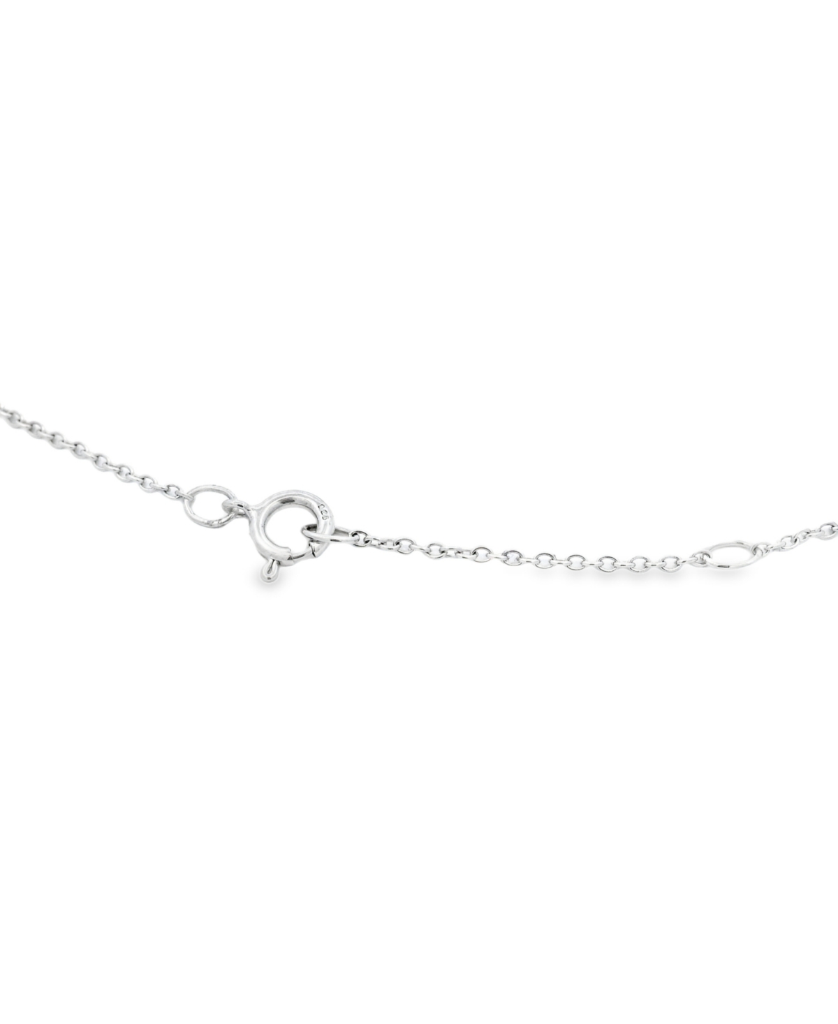 Macy's London Blue Topaz (2-3/8 Ct. T.w.) & Lab Grown White Sapphire (3/8 Ct. T.w.) Double Halo Pear 18" Pe In Blue