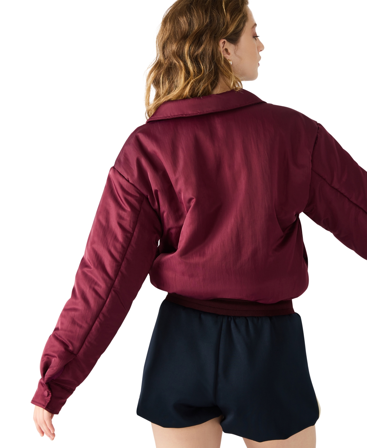 Steve Madden Selma Jacket In Burgundy
