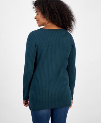 Petite Boat-Neck Sweater