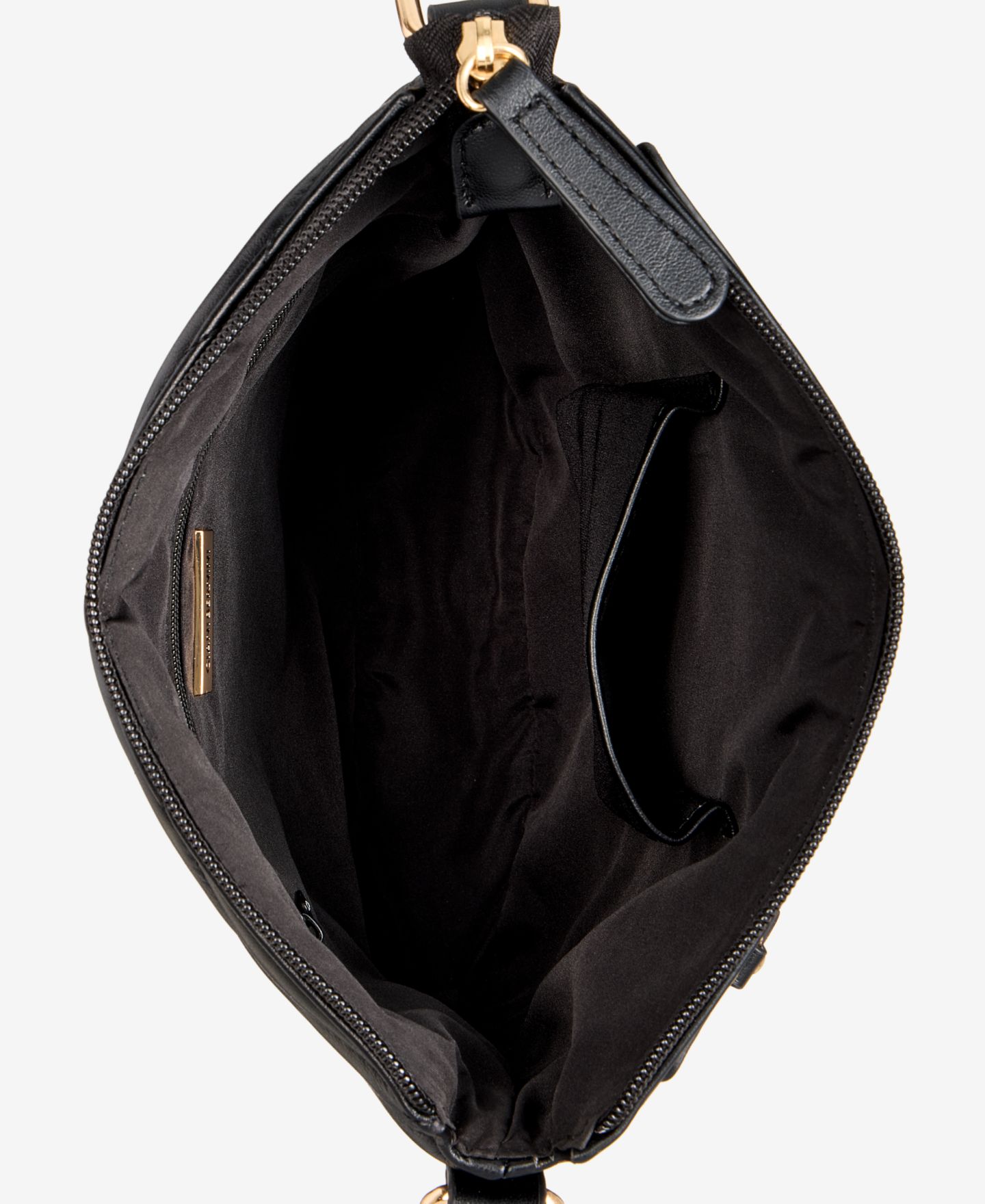 Женская сумка Giani Bernini Small Quilted North South Crossbody, цвет: Чёрный — фото 6