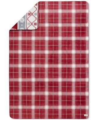 Reversible Plaid Throw, 50" x 70"