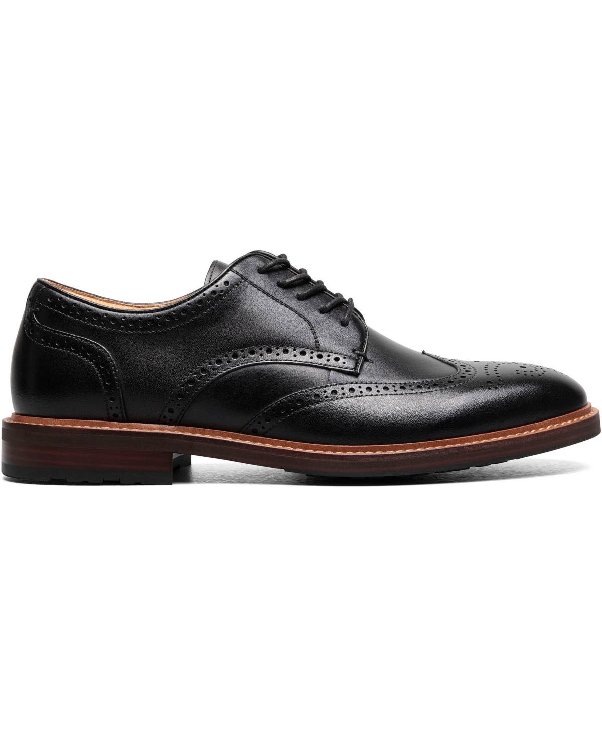 Florsheim Anthem Wingtip Blucher In Black