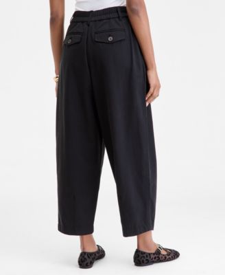 Women's Pleated Barrel-Leg Ankle Pants, Macy's Exclusive