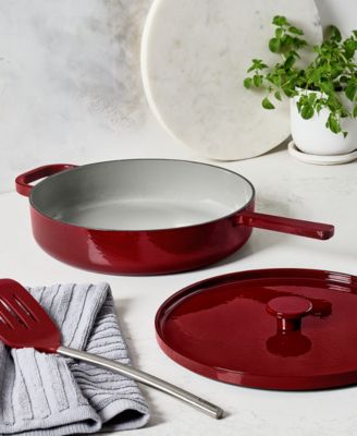 Enameled Cast Iron 3.5-Qt. Covered Saut&eacute;, Exclusively at Macy's