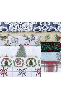Holiday Printed Microfiber 4-Pc. Sheet Set, Full