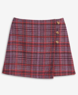 Women's Plaid Wrap Mini Skirt, Macy's Exclusive