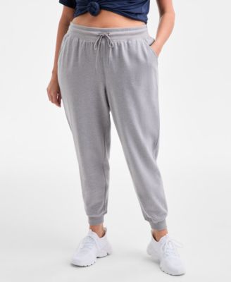 Plus Size Relaxed High-Rise Fleece Joggers, Macy's Exclusive 