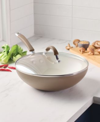 Cucina Ceramic Nonstick 11" Stir Fry Pan with Lid