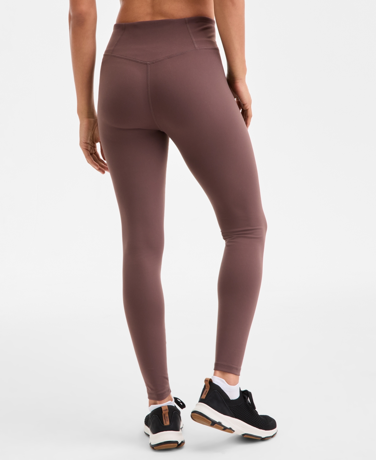 Id Ideology Women's Studio Full-length Leggings, Exclusively At Macy's In Brown
