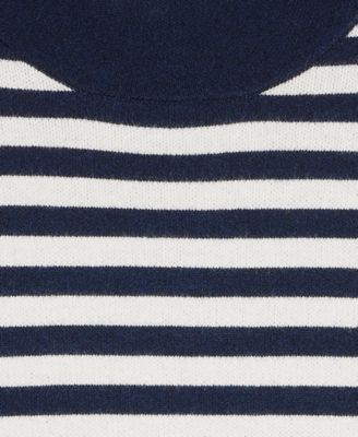 Women's Striped Mock Neck Sweater, Macy's Exclusive