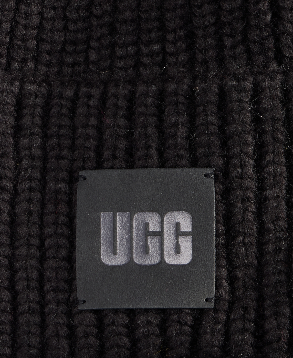 Ugg Women's Chunky Rib-Knit Logo-Patch Beanie