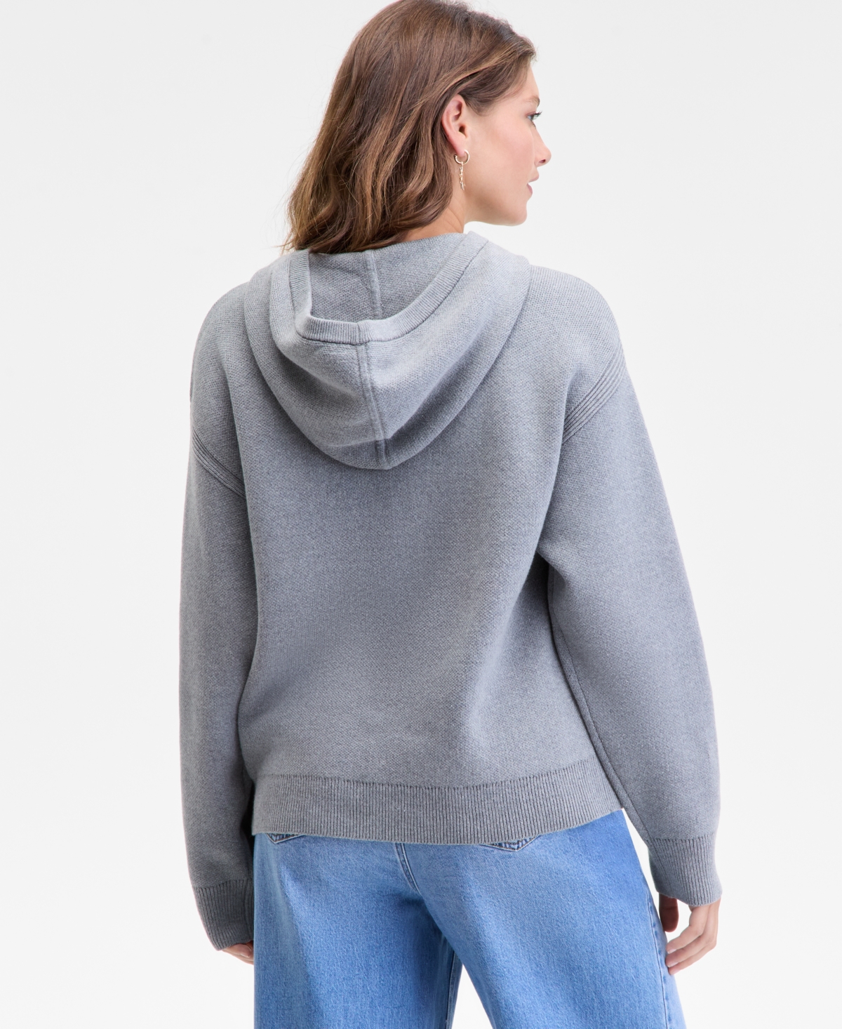 On 34th Women's Pullover Hoodie Sweater, Macy's Exclusive In Gray