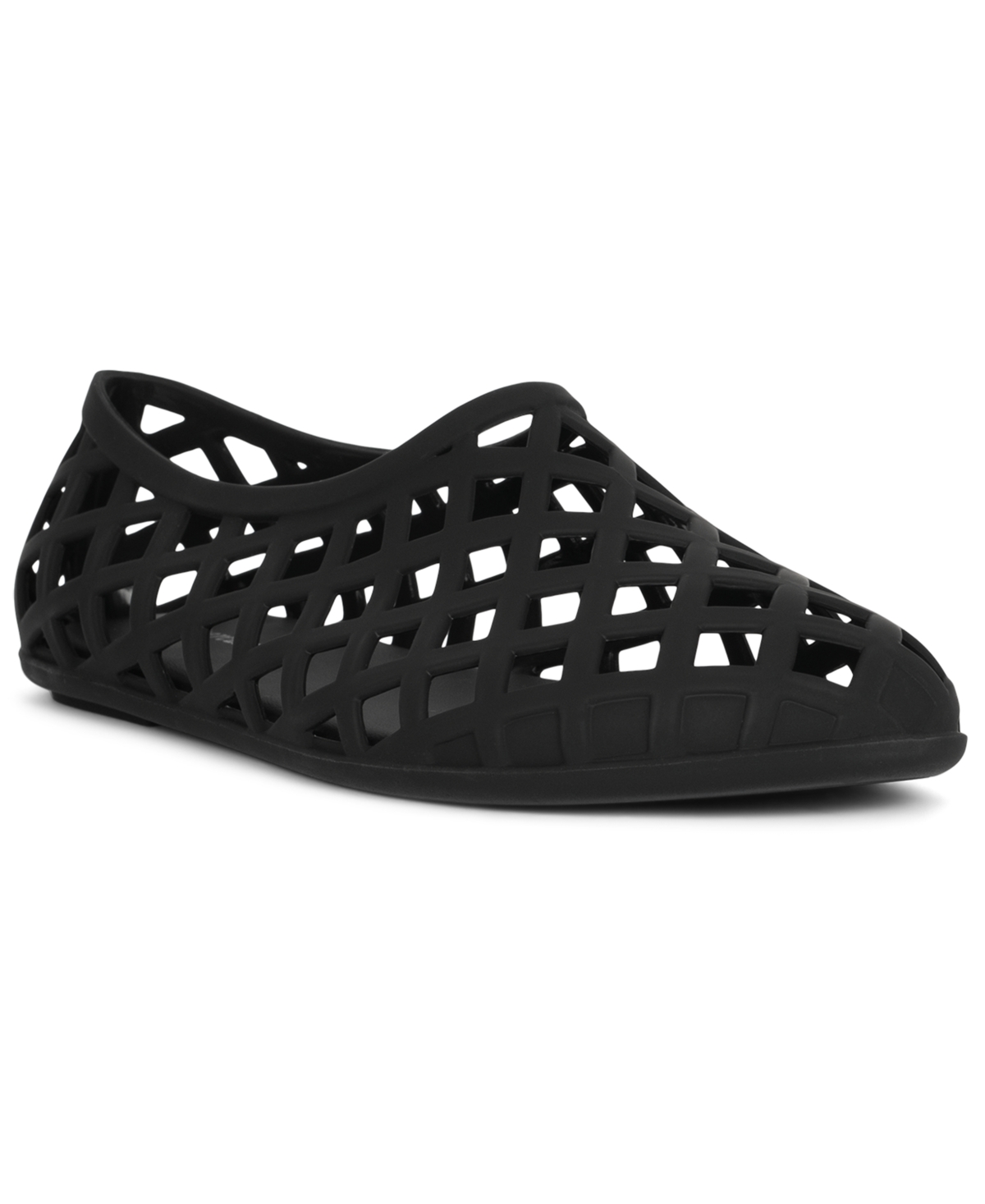 Jeffrey Campbell Women's Jellz Caged Ballet Jelly Flats - Black Matte