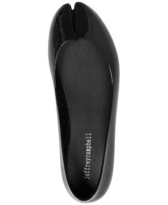 Women's Fixed Split-Toe Jelly Flats