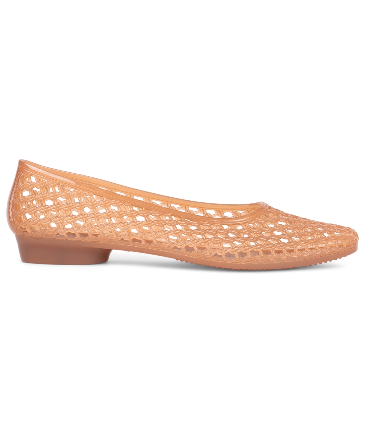 Jeffrey Campbell Women's Bestie Caged Ballet Jelly Flats In Brown