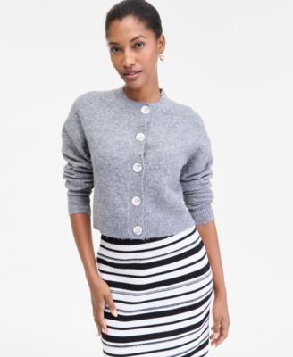 Women's Crewneck Cropped Cardigan