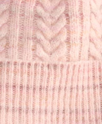 Women's Space Dye Cable Knit Beanie, Macy's Exclusive 