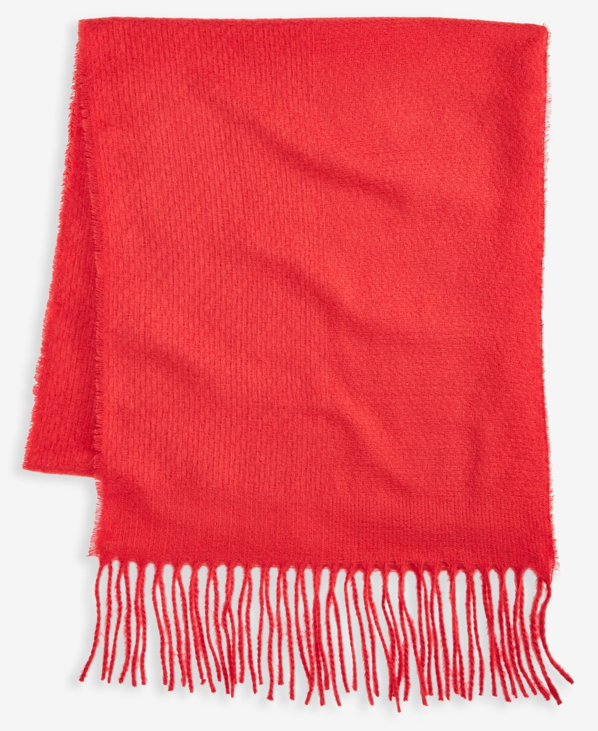 Style & Co Women's Solid Patchwork Weave Wrap, Macy's Exclusive In Red