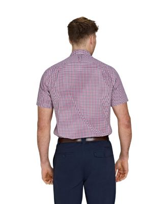 Big & Tall Short Sleeve Graph Check Poplin Shirt