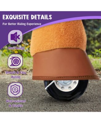 Ride-on Horse Brown Model E Size 4 for 4-7 Years