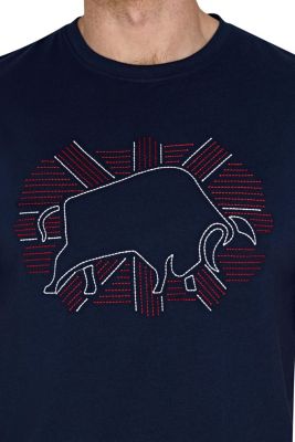 Big  Outburst Union Jack Bull T-Shirt
