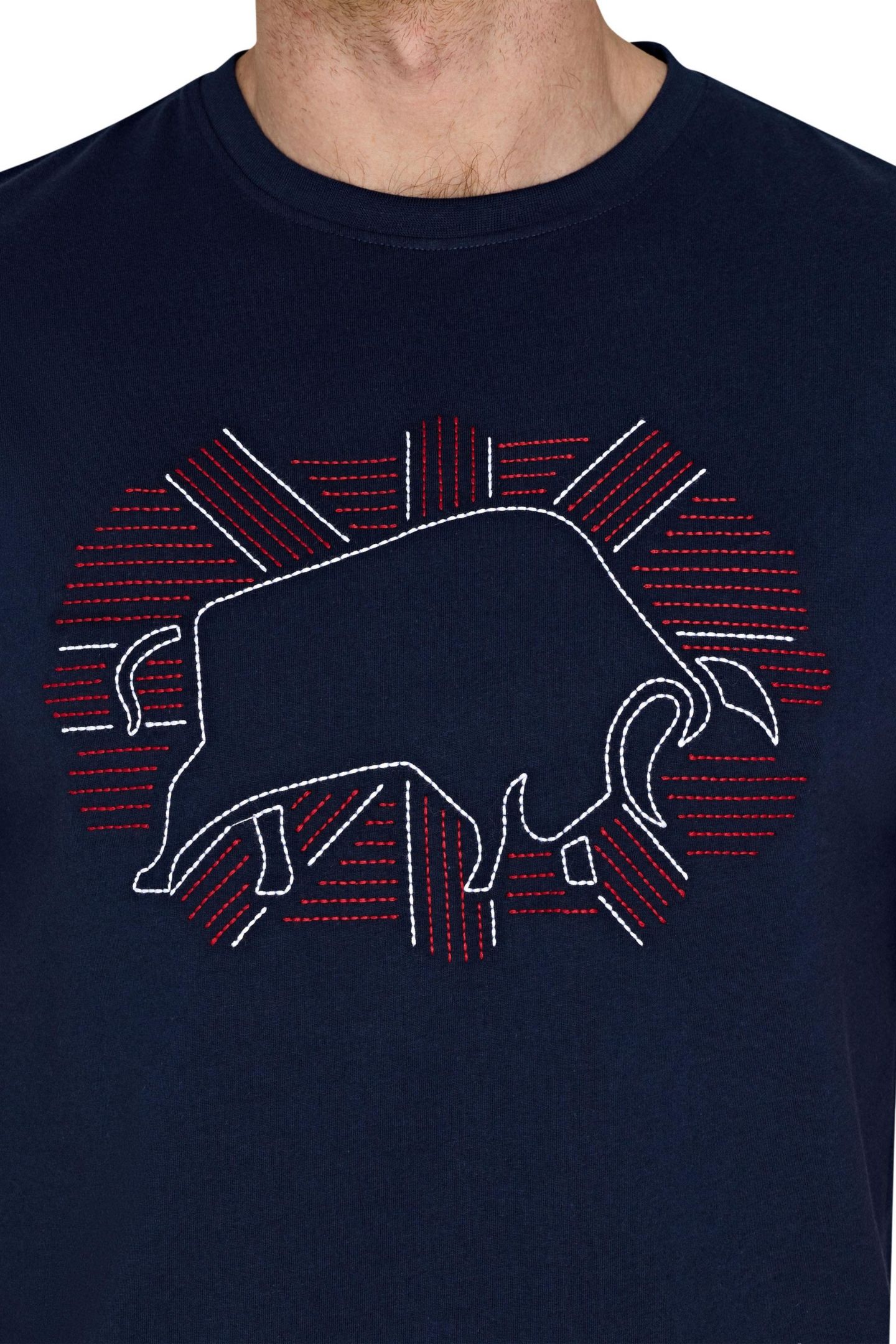 Мужская футболка Raging Bull Outburst Union Jack Bull, цвет: Тёмно-синий — фото 3