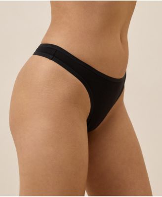 Women's Everyday Mid Rise Thong 5-Pack